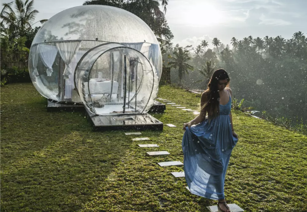 transparent igloo tent