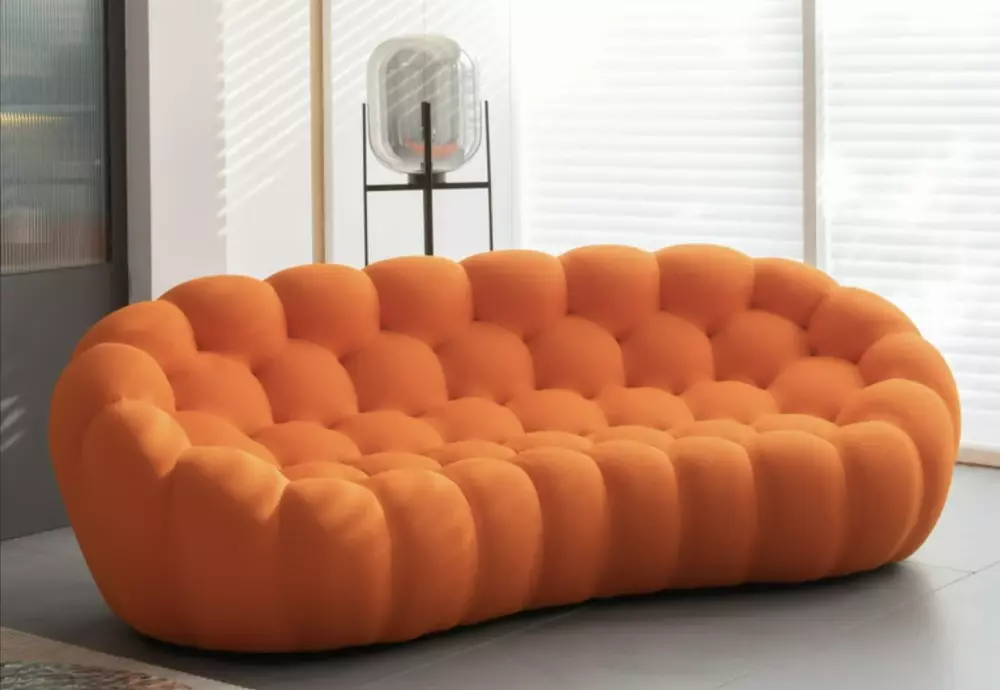 bubble 2 curved 3-4 seat sofa